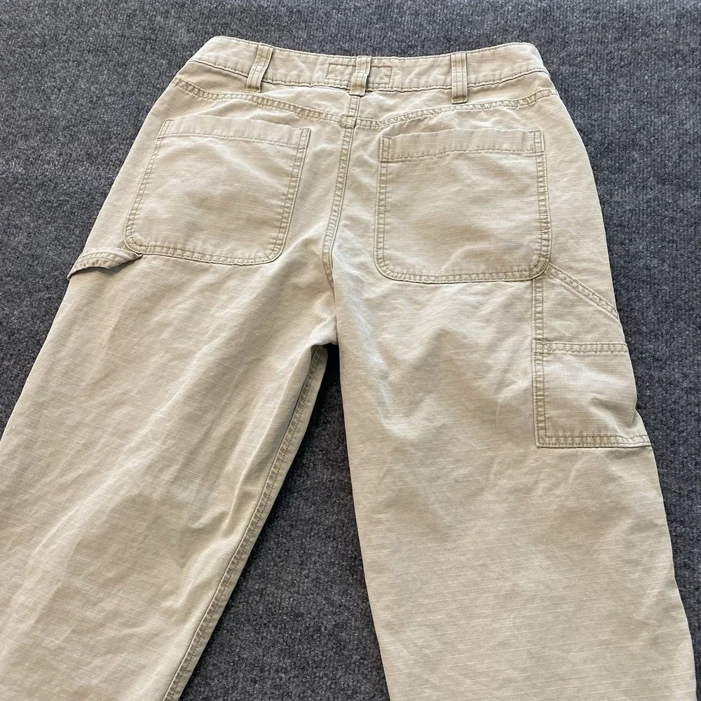 Y2K Abercrombie & Fitch Ripstop Carpenter Pants Double Knee Mens 29x30 Loose Fit